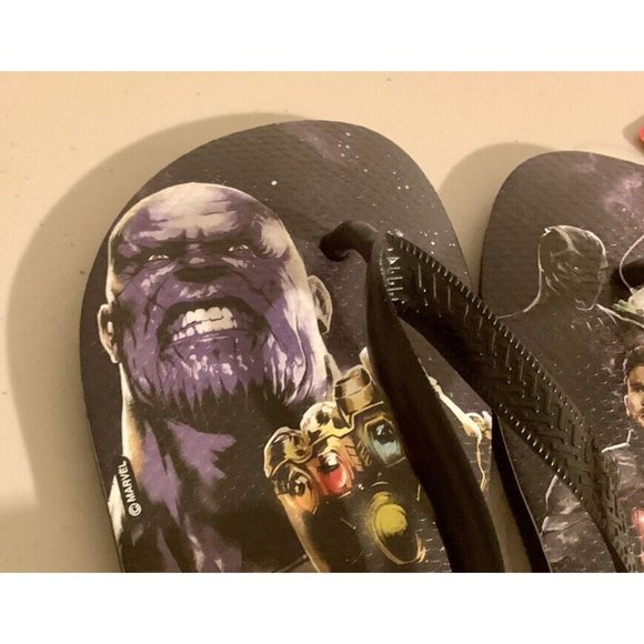 Havaianas Adult Top Marvel Flip Flop Sandals Men\'s  Avengers Sz 13 New With Tag main image 5
